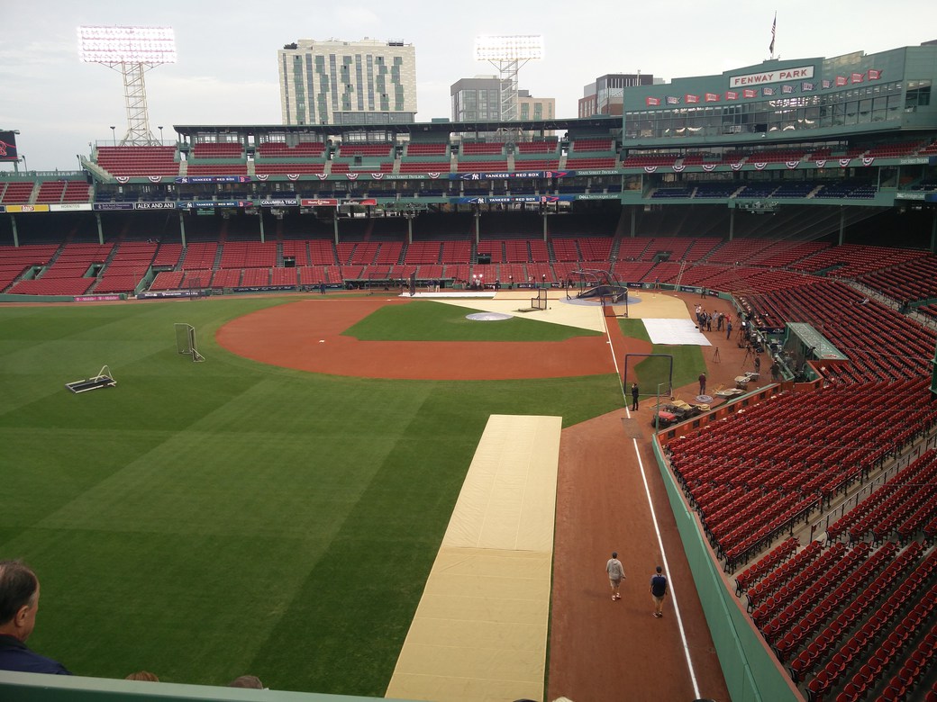 Baseball field at Fenway Park